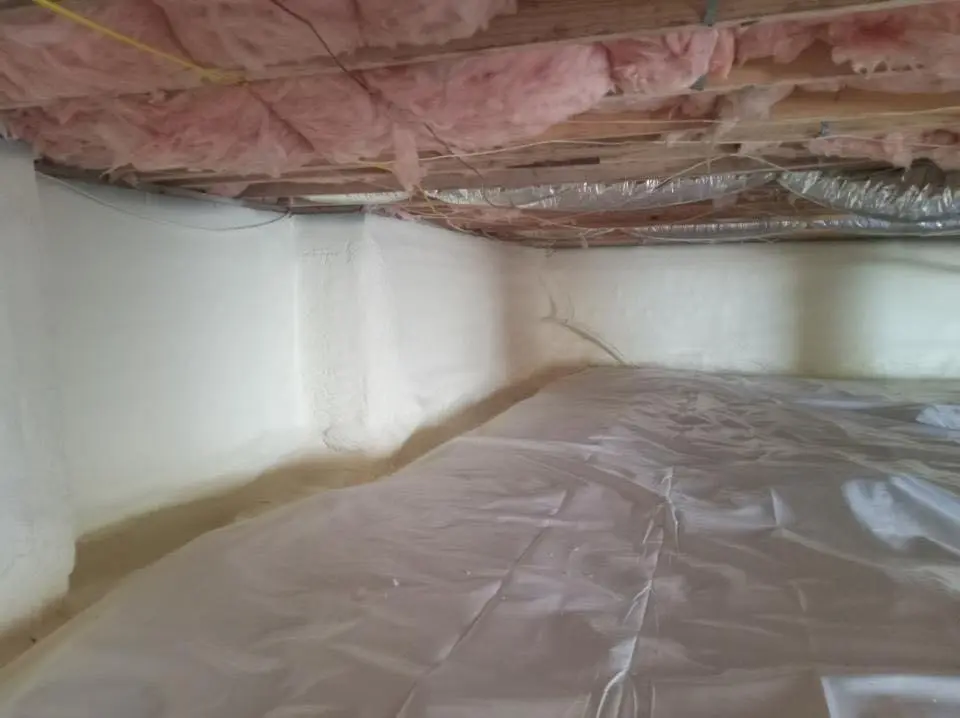 Crawl space encapsulation with closed-cell spray foam for Attic Insulation in Ranchettes